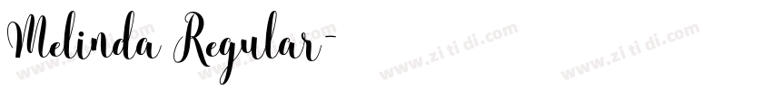 Melinda Regular字体转换